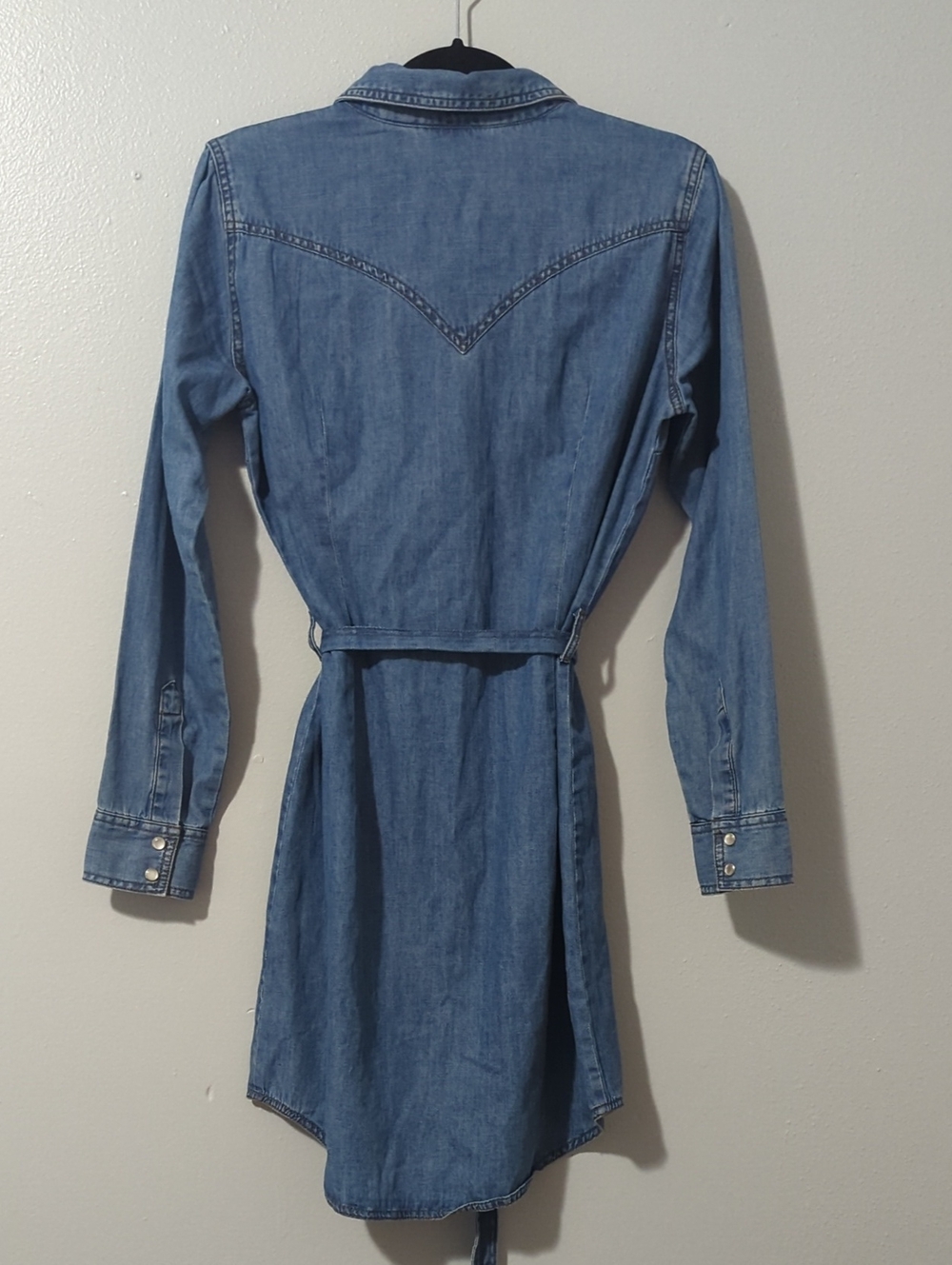 Wrangler Retro Pearl Snap Denim Dress - Picture 7 of 8